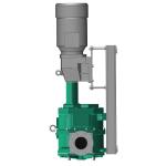 Stable NBR Rubber Lobe Submerged Slurry Pump , Pressure Resistant Sewage Lobe