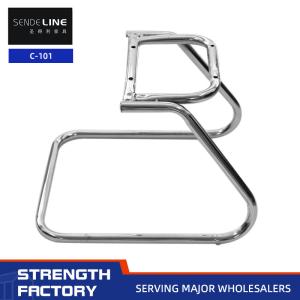Quality Standard Installation Office Chair Metal Frame Electroplated / Black Bow Frame wholesale