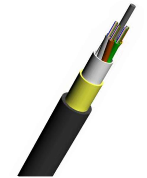 Dry Core Loose Tube Fiber Optic Cable , Aerial Fiber Optic Cable Moisture