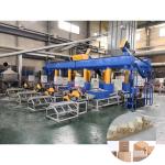 Waste Sawdust Recycling Wood Feet Block Hot Press Machine with 550-700 kg/m3