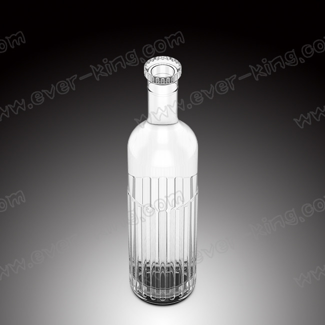 Custom Empty Luxury Wine Vodka Glass Bottle Unique Shaped