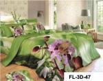 3D Reactive Printed Sheet Set 200TC Bedsheet
