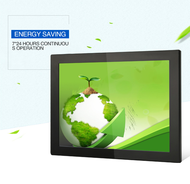 12In Embedded Capacitor Resistor Hanging Digital Signage With Aluminum Frame