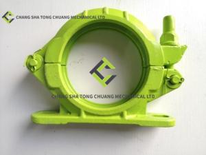 Quality Zoomlion Concrete Pump Truck Accessories Pipe Clamp 125B VI With Seat Two Holes / Green wholesale