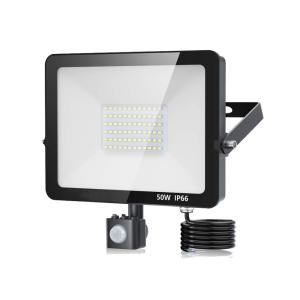 Quality Outdoor 4500K PIR LED Flood Light 5000 Lumens IP66 Weatherproof wholesale