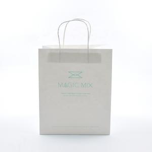 Quality Custom Printing Bakery Printed Paper Food Bags White Craft with Handle wholesale