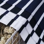 Knit Cotton Striped Material Fabric 175cm Summer Sportswear Skin Friendly