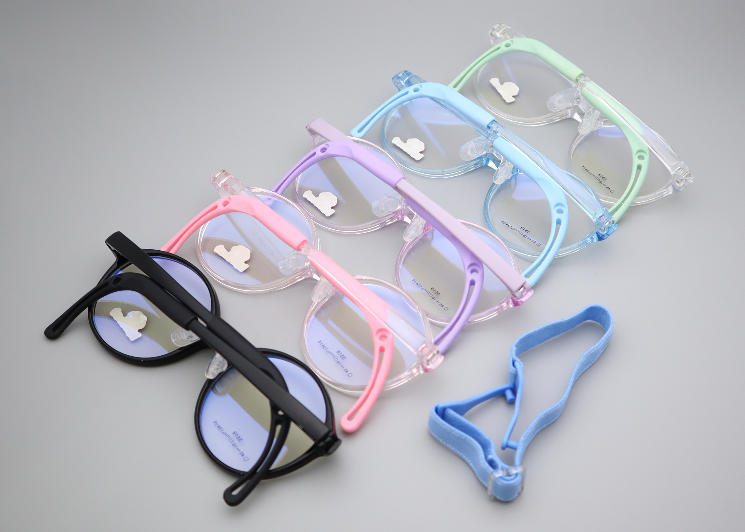 Good Security Fashion Cute Kids TR And Silicone Eyeglasses LF 5519