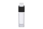 Double Layer Square Acrylic PP 15ml 30ml 50ml Airless Pump Packaging Cosmetic