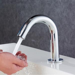 Quality 15cm Distance 0.6MPA Commercial Touchless Bathroom Faucet wholesale