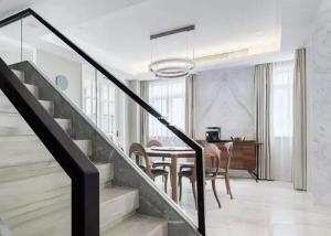 Quality Balcony Clear Toughened Glass Stair Handrail For Indoor Outdoor Stairs wholesale