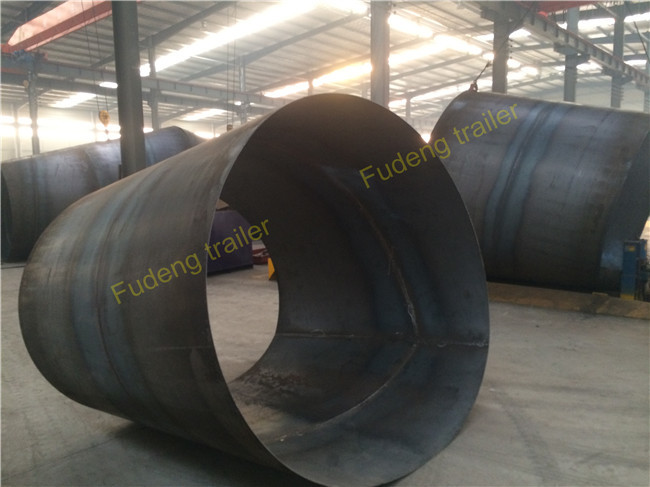 2 / 3 Axle Double-Cylinder Bulk Cement Tanker Trailer For Powder Transportation