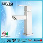 Stainless steel deck mount single hole basin faucet