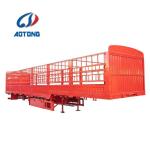 3 Axles 60 Tons Poultry Grid Positions Semi Trailer with Standard 28Ton Landing