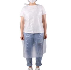 Quality Blue or Customized Color PE Apron Waterproof Kitchen Medical Apron Disposable Plastic Aprons wholesale