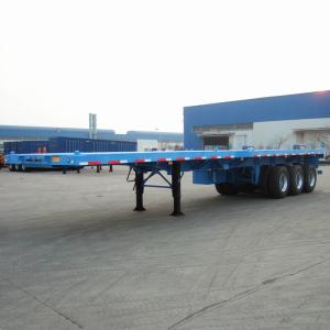 Quality 3 Axle CIMC Container Platform 80ton 48ft Flatbed Trailer wholesale