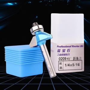 Quality 45 Degree Chamfer Bearing Router Bits Multi Scene Wear Resistant wholesale