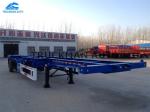 Skeletal Container Semi Trailer Loading 20 / 40 Feet 12 Units Container Lock