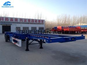 Quality Skeletal Container Semi Trailer Loading 20 / 40 Feet 12 Units Container Lock wholesale