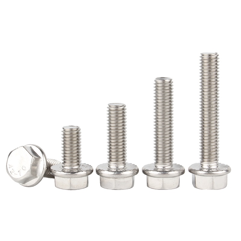 DIN6921 Grade 10.9 Outer Hexagonal Flange Bolt with Padded Flower Teeth Hex Bolt