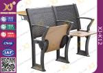 Metal / Plywood Bottom Book Rack College Classroom Furniture With Folding Tablet