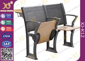 Quality Metal / Plywood Bottom Book Rack College Classroom Furniture With Folding Tablet wholesale