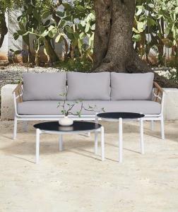 Quality 2024 New Style PE Rattan Garden Furniture Set Outdoor Aluminum Sofa For Dining wholesale