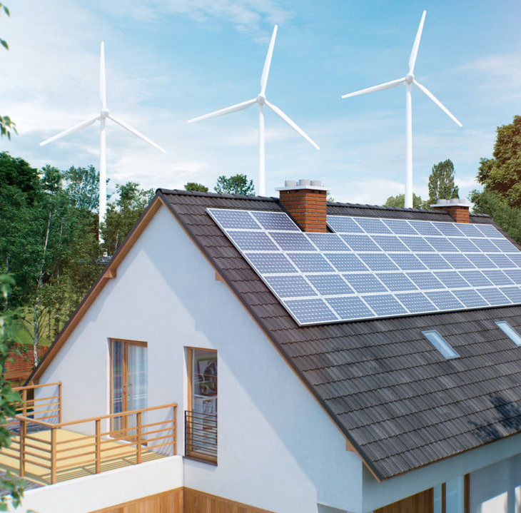 Off Grid Horizontal Wind Power System With Wind Solar Hybrid Controller