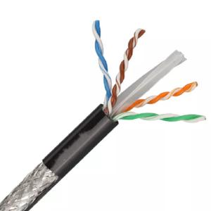 Quality Fluke Test Outdoor 4Pairs Lan BC Cat6 SFTP Cable 23AWG SFTP Shield Communication wholesale