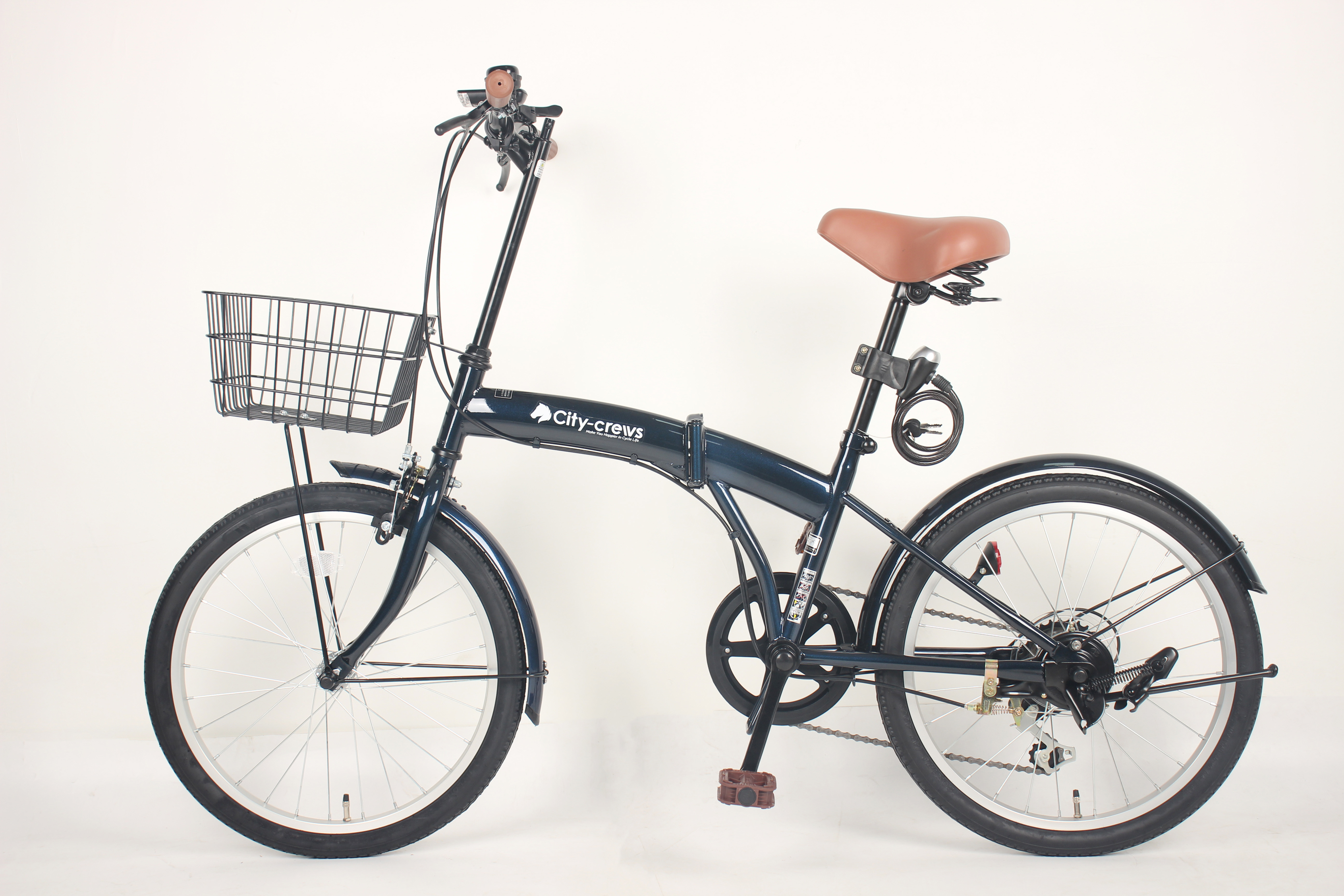 Compact Lightweight Adult Style Foldable Street Bike Suitable Height 150-185cm