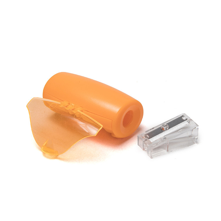 Easy Grip Clear Lid School Pencil Sharpener Multi Color