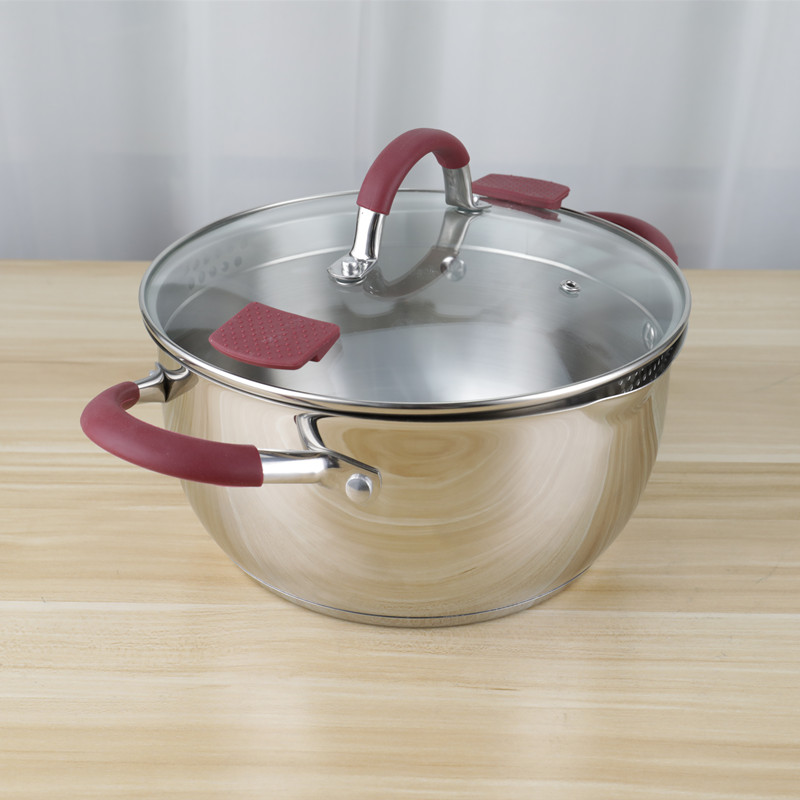 5pcs Non Stick Cookware Set Kitchenware Stainless Steel Cooking Pot OEM
