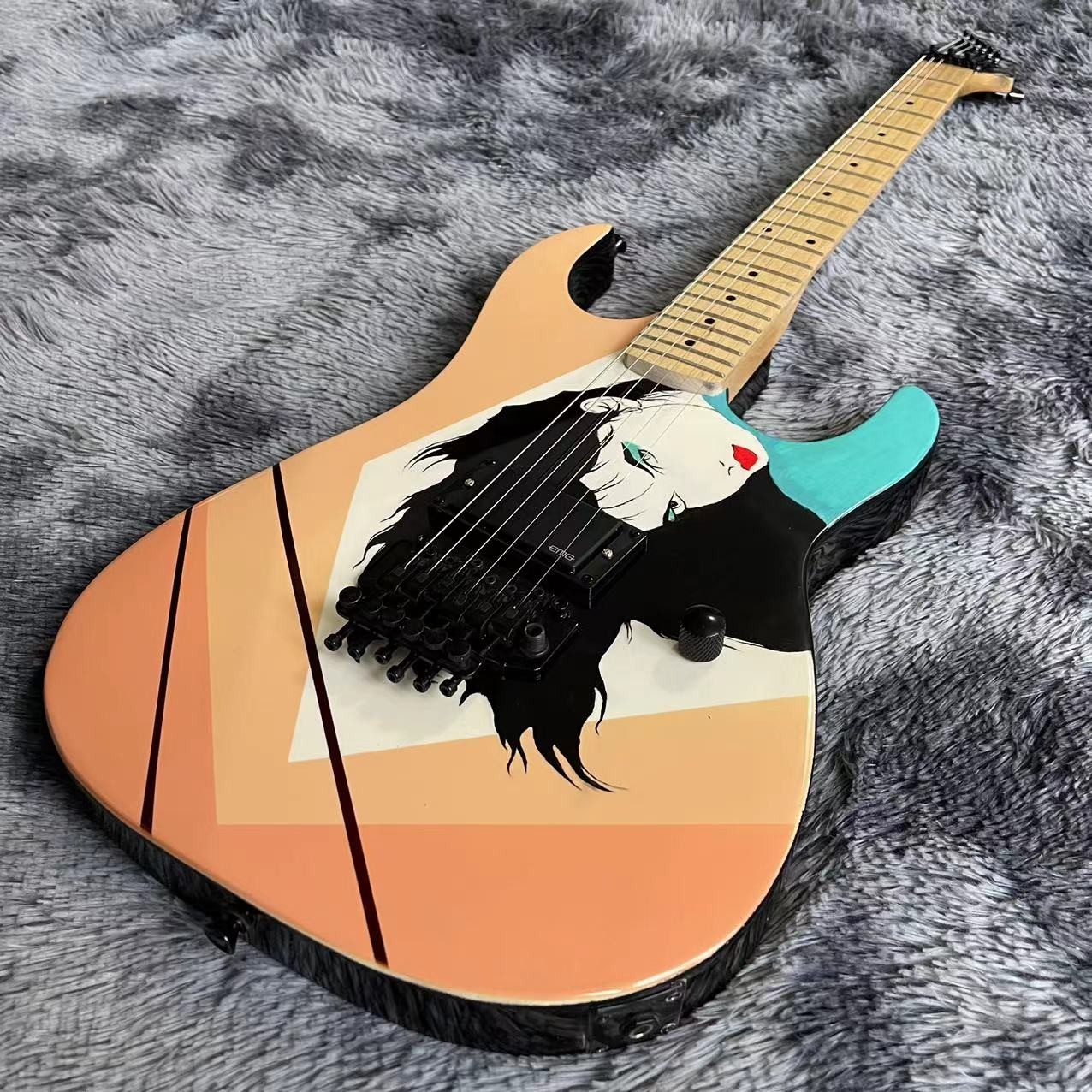 Custom Grand B.C N.j Series Handpainted Electric Guitar Accept Guitar Bass OEM IN STOCK Immediately shipment