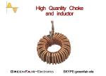 Yellow White QCC SPC Power Choke Inductor , T184 - 75 Choke Coil Inductor