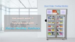 Quality Remote Control Vegetable Smart Vending Fridge With Card Reader wholesale