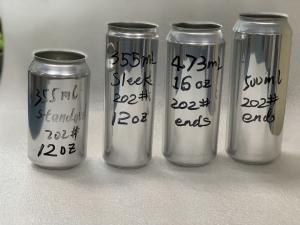 Quality Custom Printing 355ml SGS Blank Aluminum Cans For Beer wholesale