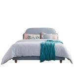 Simple Design Upholstered Wooden Latest Double Hotel Bed