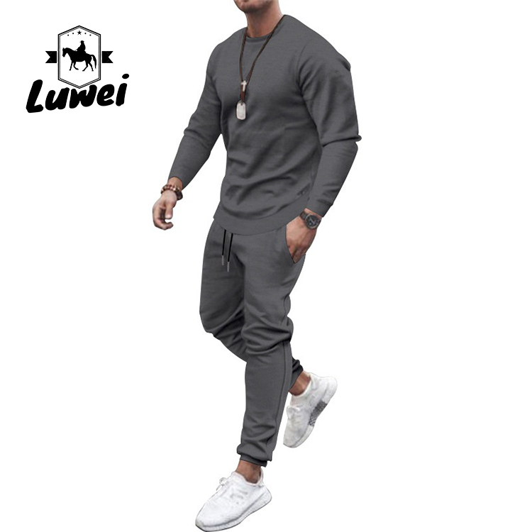 Activewear Men Sportswear Set Custom Polyester Cotton Plus Size Set