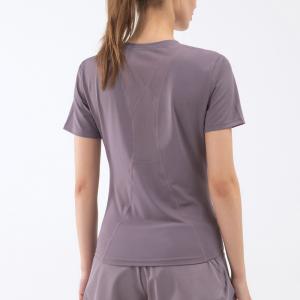 Quality Waist Closing Sports Short Sleeve T Shirt Women'S Casual Loose Mesh Top wholesale