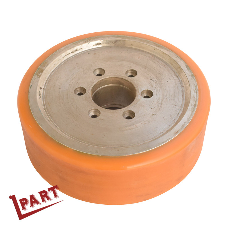 Polyurethane Electric Load Forklift Drive Wheel For Pallet Jack OD 285mm ID 68mm