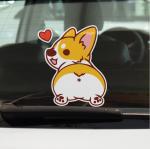 Cute Corgi Cartoon Window Decals