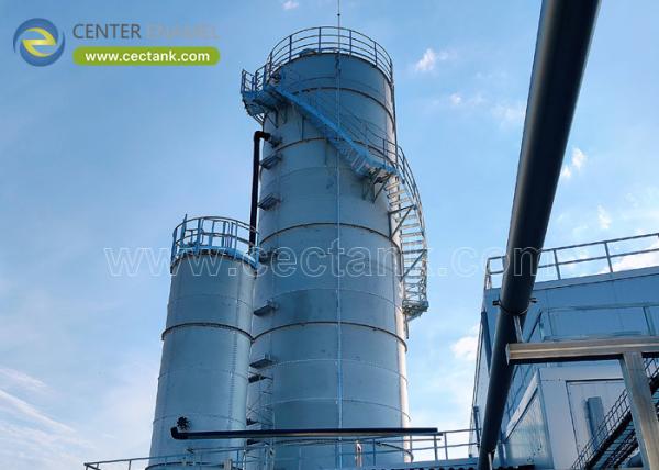 Milk Storage Stainless Steel Bolted Tanks Customized Color