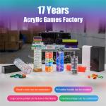Luxury Colorful Tabletop Game Party Tumbling Tower Blocks Acrylic Tumbling Tower