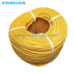 Quality 3 Strand Polypropylene Braided Ropes Monofilament Fibre 4mm Z Twist wholesale