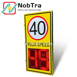 Quality 3 Digit Speed Limit Signs Speed Measurement Range 1KM/H-250KM/H Ideal for 2.5-4 Meters Installation and Speed Control wholesale