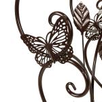 Multilayer Brown Painting 26cm Metal Planter Rack Iron Flower Pot Holder