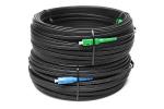 FTTH SC SC APC UPC Optic Fiber Patch Cord 9/125 SM SX Black Outdoor Patch Cord