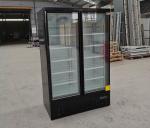 810L Upright Glass Door Vertical Display Showcase Freezer Air Cooling