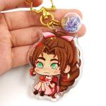 Transparent Anime Acrylic Charms Holographic Design With Digital Printing