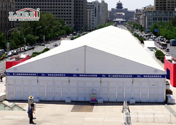 White Aluminum Temporary Storage Structures Industrial Canopy Tent Wind